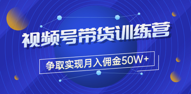 【副业项目3707期】视频号直播带货教程，教你如何实现月入佣金50W+（课程+资料+工具）-千知鹤副业网