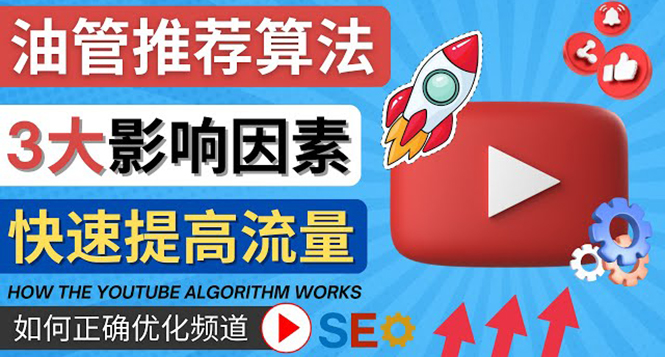 【副业项目4609期】YouTube视频推荐算法 (Algorithm ) 详解YouTube推荐机制，帮你获得更多流量-千知鹤副业网