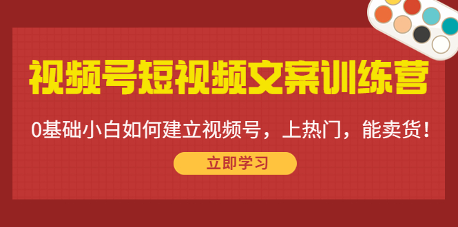 【副业项目4549期】视频号短视频文案训练营：0基础小白如何建立视频号，上热门，能卖货-千知鹤副业网