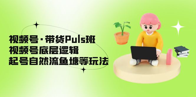 【副业项目5206期】视频号·带货Puls班，视频号底层逻辑，起号自然流鱼塘等玩法-千知鹤副业网