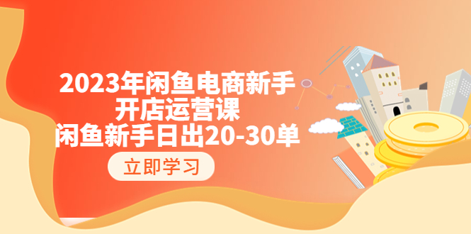 【副业项目6587期】2023年闲鱼电商新手开店运营课：闲鱼新手日出20-30单（18节-实战干货）-千知鹤副业网